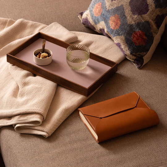 Camillo Tablett Linoleum Nuss Quadro