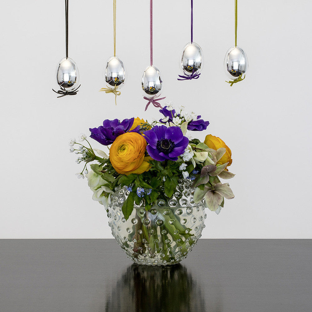 Hanna Osterei Silberglas Rosa