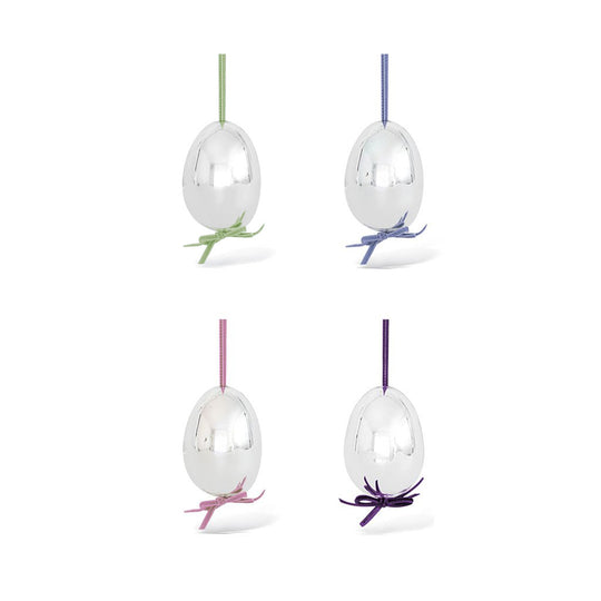 Hanna Ostereier 4er Set Silberglas