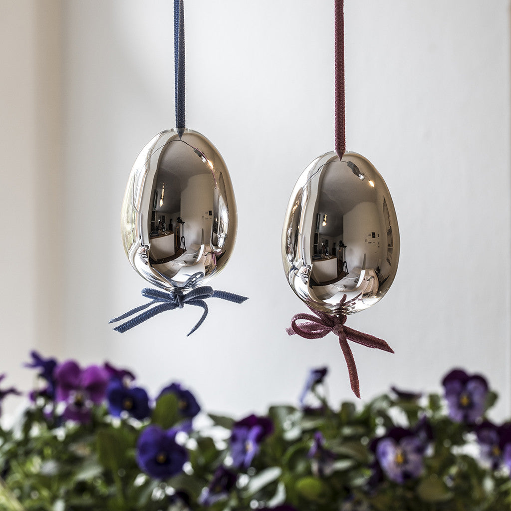 Hanna Ostereier 4er Set Silberglas