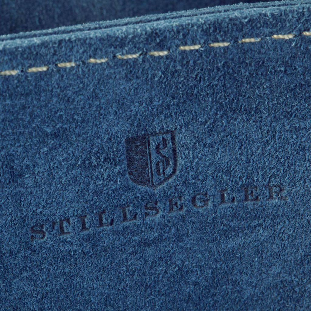 Lugano Shopper Leder Blau