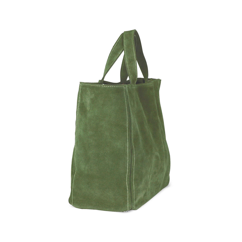 Lugano Shopper Leder Grün