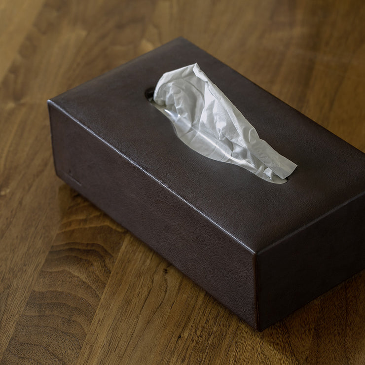 Originale Taschentuch Box aus Leder FAZOLY COLOR