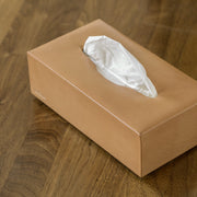 Fariba Kleenex® Box Leder natur