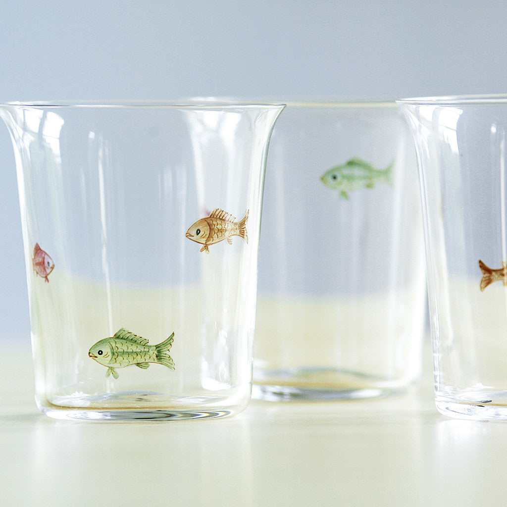 Laila Trinkglas Bunte Fische Piscis – STILLSEGLER